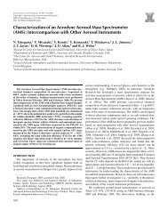 Characterization of an Aerodyne Aerosol Mass Spectrometer (AMS ...