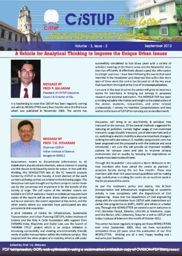 2nd Issue - CiSTUP - Indian Institute of Science