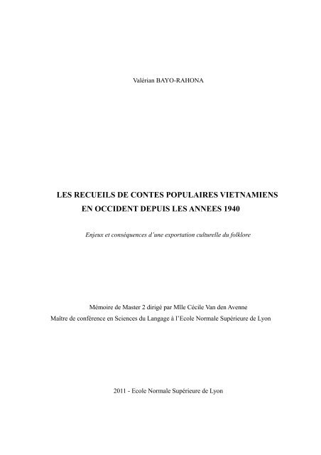 Le folklore comme matière de la fiction - Freelang