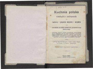 Kuchnia polska - niezbędny podręcznik Toruń 1901 - Chef Paul