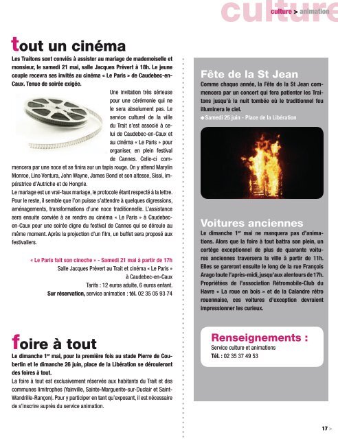 Consulter le magazine - Ville le trait