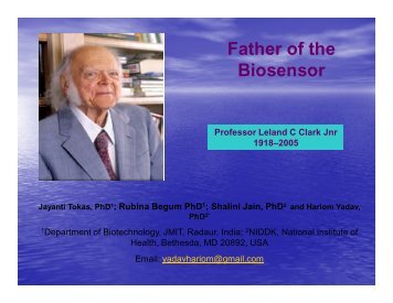 Father of the Biosensor - CiSTUP