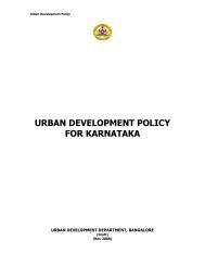 URBAN DEVELOPMENT POLICY FOR KARNATAKA - kuidfc