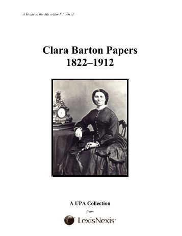 thesis of clara barton Educator clara barton founded the american red cross and became its first president learn more at biographycom. thesis of clara barton Educator clara barton founded the american red cross and became its first president learn more at biographycom.