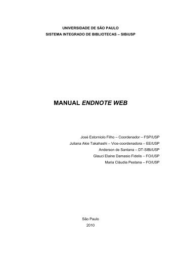 MANUAL EndNote Web - USP