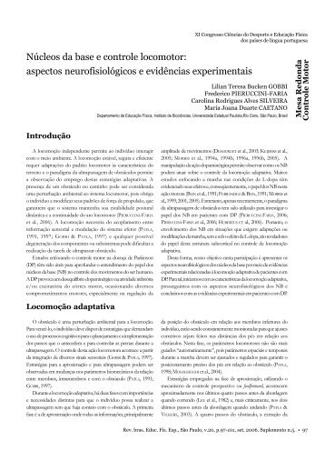 Núcleos de base e controle motor - USP