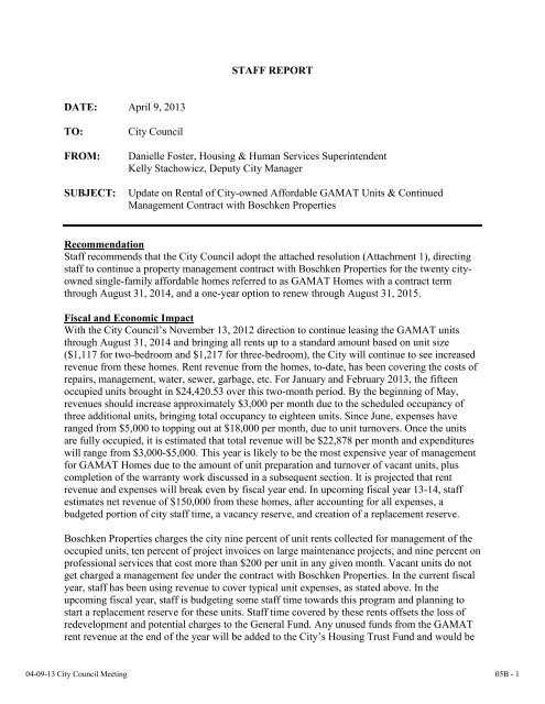 05B GAMAT Affordable Housing - City Council - City of Davis