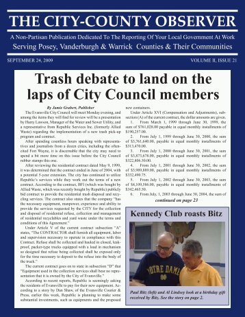 Trash debate to land on the laps of City Council members