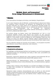 Merkblatt Brand- und Personenschutz - City Initiative Esslingen