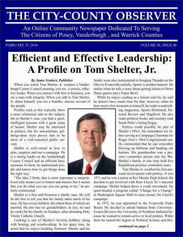 Efficient And Effective Leadership - City-County Observer