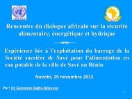 3. Système d'alimentation en eau potable de Savè - The Water ...