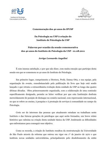 Prof. Arrigo Leonardo Angelini - USP
