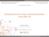 Représentation des nombres, arithmétique flottante, norme IEEE 754