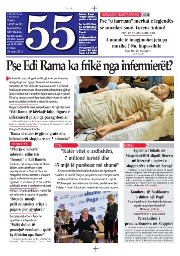 Pse Edi Rama ka frikë nga infermierët? - Gazeta 55