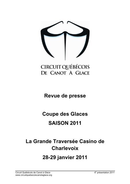 Grande Traversée Casino de Charlevoix - Circuit Québécois de ...