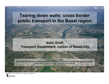 Tearing down walls: cross border public transport in the Basel region