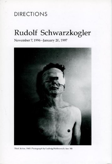 Rudolf Schwarzkogler Brochure