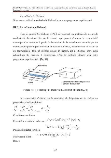 Contribution à l'etude des propriétés mécaniques et thermiques des ...