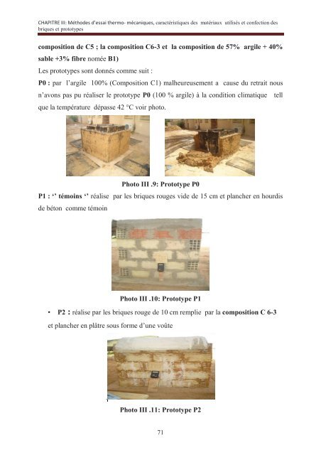 Contribution à l'etude des propriétés mécaniques et thermiques des ...