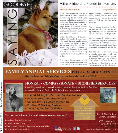 Always Free February 2013 - Pets in the City Magazine