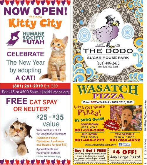 Always Free February 2013 - Pets in the City Magazine