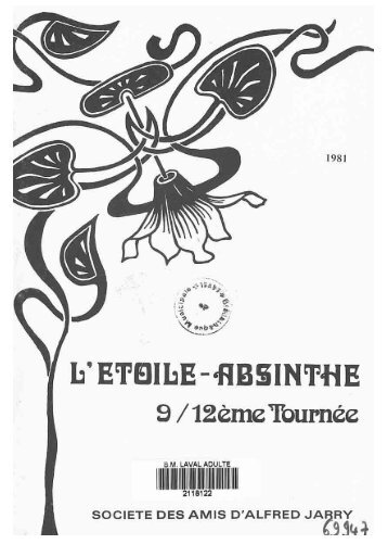 9 /12ème Tournée - Société des Amis d'Alfred Jarry