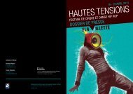 HAUTES TENSIONS - Parc de la Villette