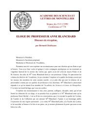 eloge du professeur anne blanchard - Académie des Sciences et ...