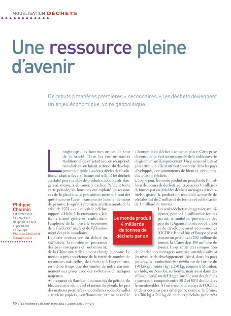 La Recherche - Veolia Environnement