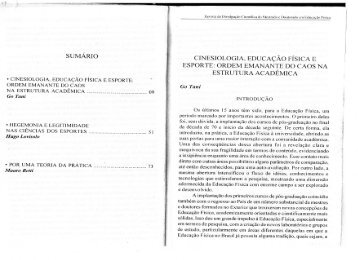 Cinesiologia, educação física e esporte - USP