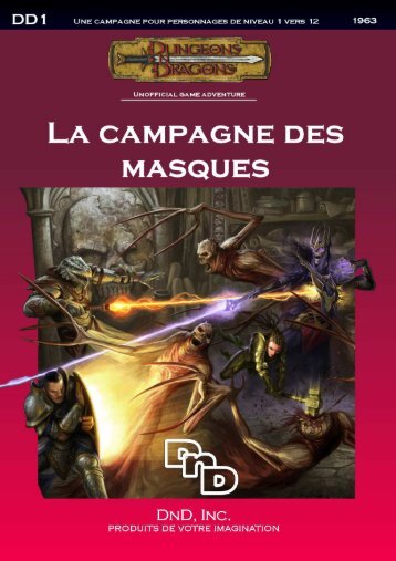 La campagne des masques - Strikeforce et Donjons et Dragons