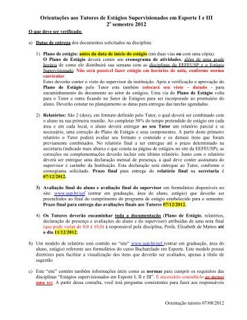 O que deve ser verificado: - USP