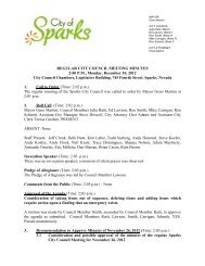 December 10, 2012 City Council Meeting - City of Sparks