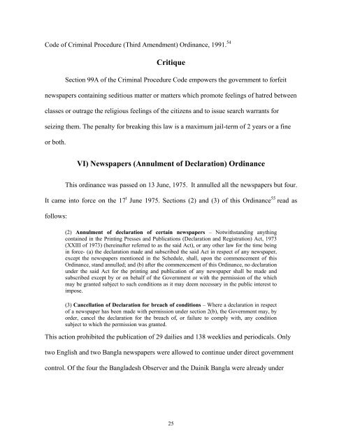 Freedom of the Press and its Constraints - The Canadian Journal of ...