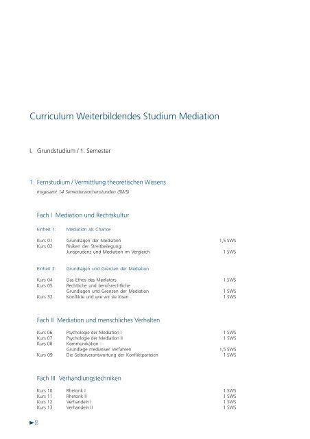 Mediation - FernUniversität in Hagen