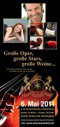 Große Oper, große Stars, große Weine...