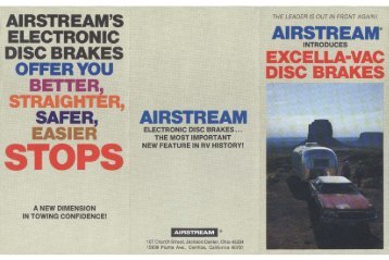 Excella-Vac disc brakes - Airstream