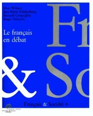 Français & Société 4 - Langue française