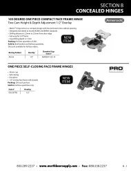 SECTION B CONCEALED HINGES - Baer Supply Company