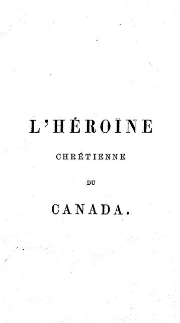 L'HÉROÏNE CANADA.