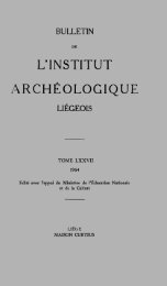 L'INSTITUT ARCHÉOLOGIQUE - Ialg.be