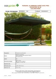 fiche technique reference : p-04 parasol aluminium ... - Mr Bricolage