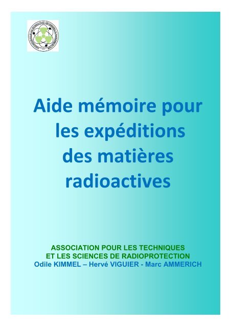 Aide Memoire Pour Les Expeditions Des Matieres Radioactives