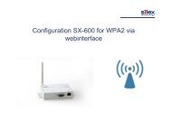 SX-600 Setup WPA/WPA2 via webinterface - Silexeurope.com
