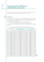 Transport de substances radioactives par route - DGDR - CNRS