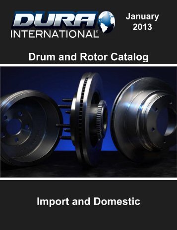 Drum and Rotor Catalog