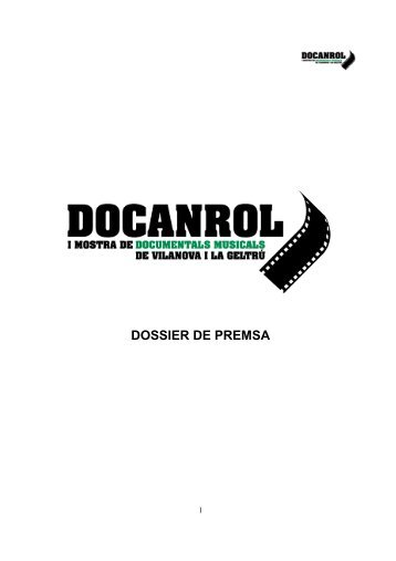 dossier de premsa_docanrol - Ajuntament de Vilanova i la Geltrú