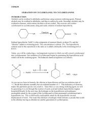 CHM230 OXIDATION OF CYCLOHEXANOL TO ... - classes link 1