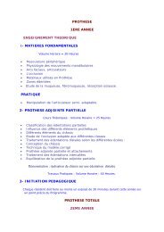 prothese 1ere annee enseignement theorique - Fac-med ...