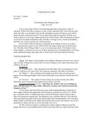 PARABLES IN LUKE Dr. Jack L. Arnold Lesson 5 ... - Clear Theology